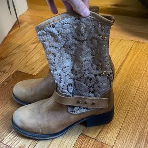 Free People Beau Crochet Booties